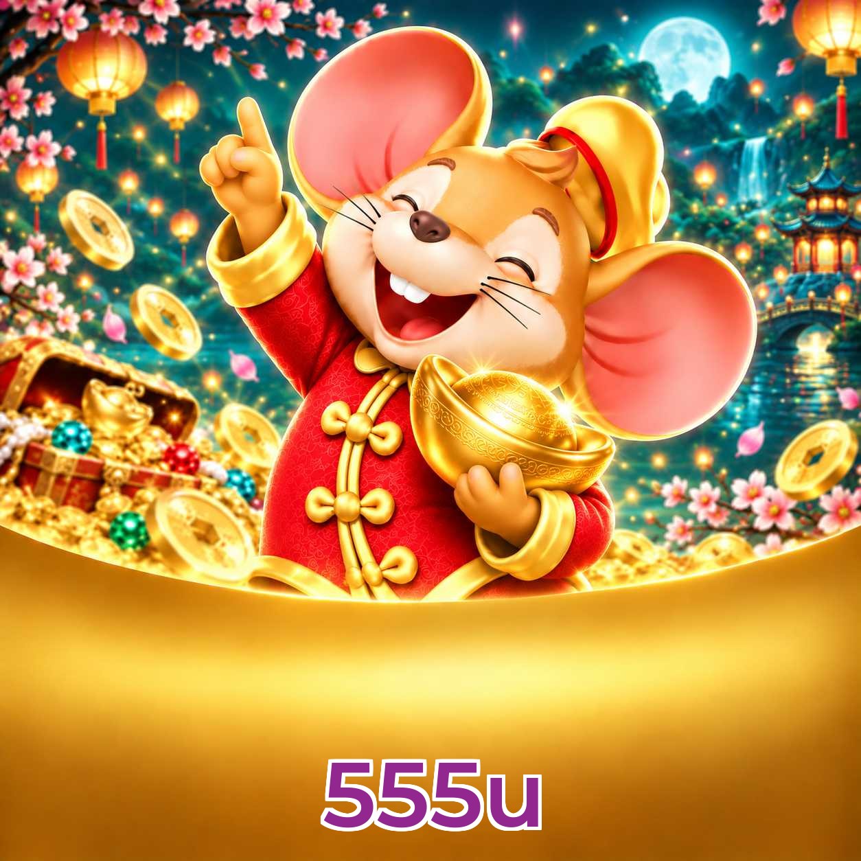 Página oficial da 555u no Facebook com promoções e suporte